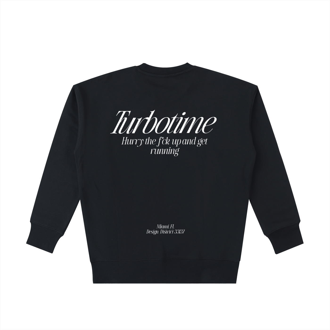 Unisex loose fit TurboTime running essential sweatshirt 100% cotton